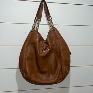 Michael Kors Camel colored USED condition .
